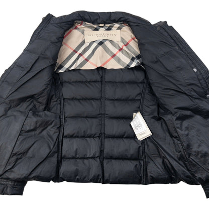 Vintage Burberry Brit Zip Up Puffer Jacket Womens Size S