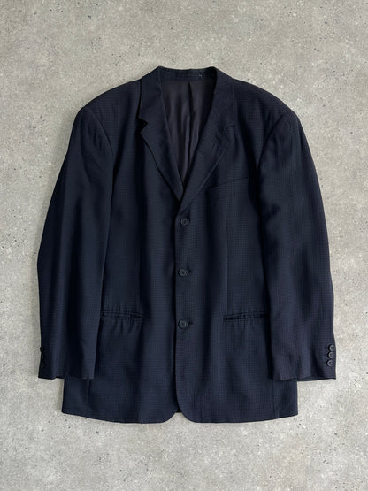 Emporio Armani Relaxed Cotton Single Breasted Blazer - 38R/L