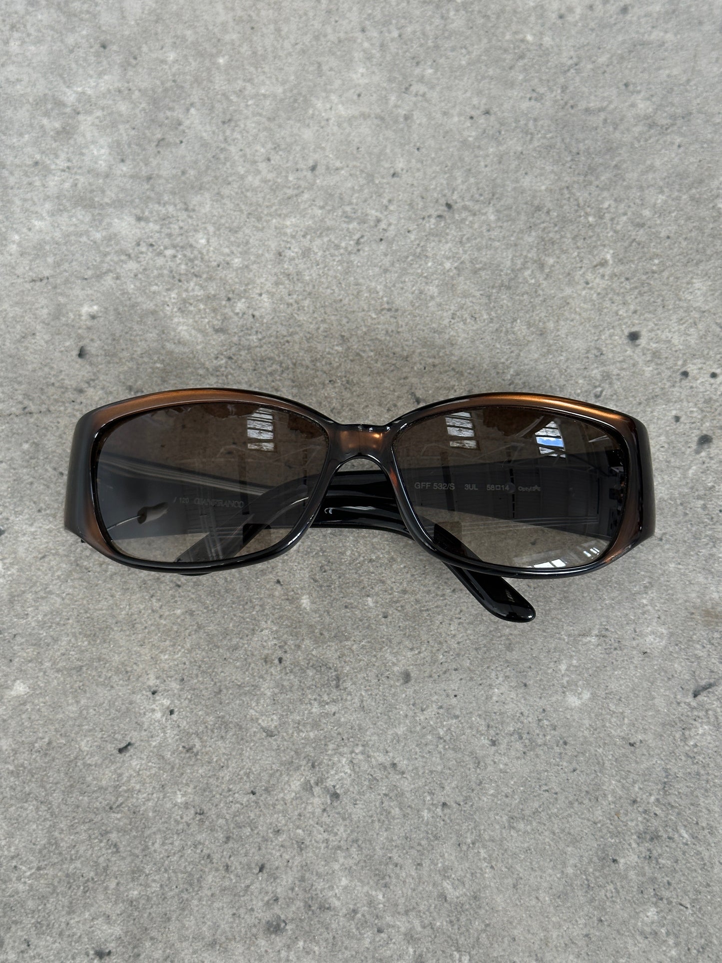 Gianfranco Ferre 1990s Oversized Rectangular Sunglasses