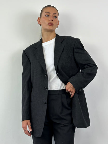 Loro Piana Wool Cashmere Single Breasted Blazer - 40R/L