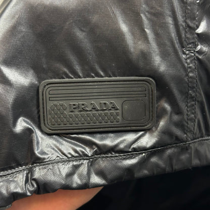 Prada Milano 2017 Rubberised Race Logo Technical Windbreaker - IT50 | Default Title, Black