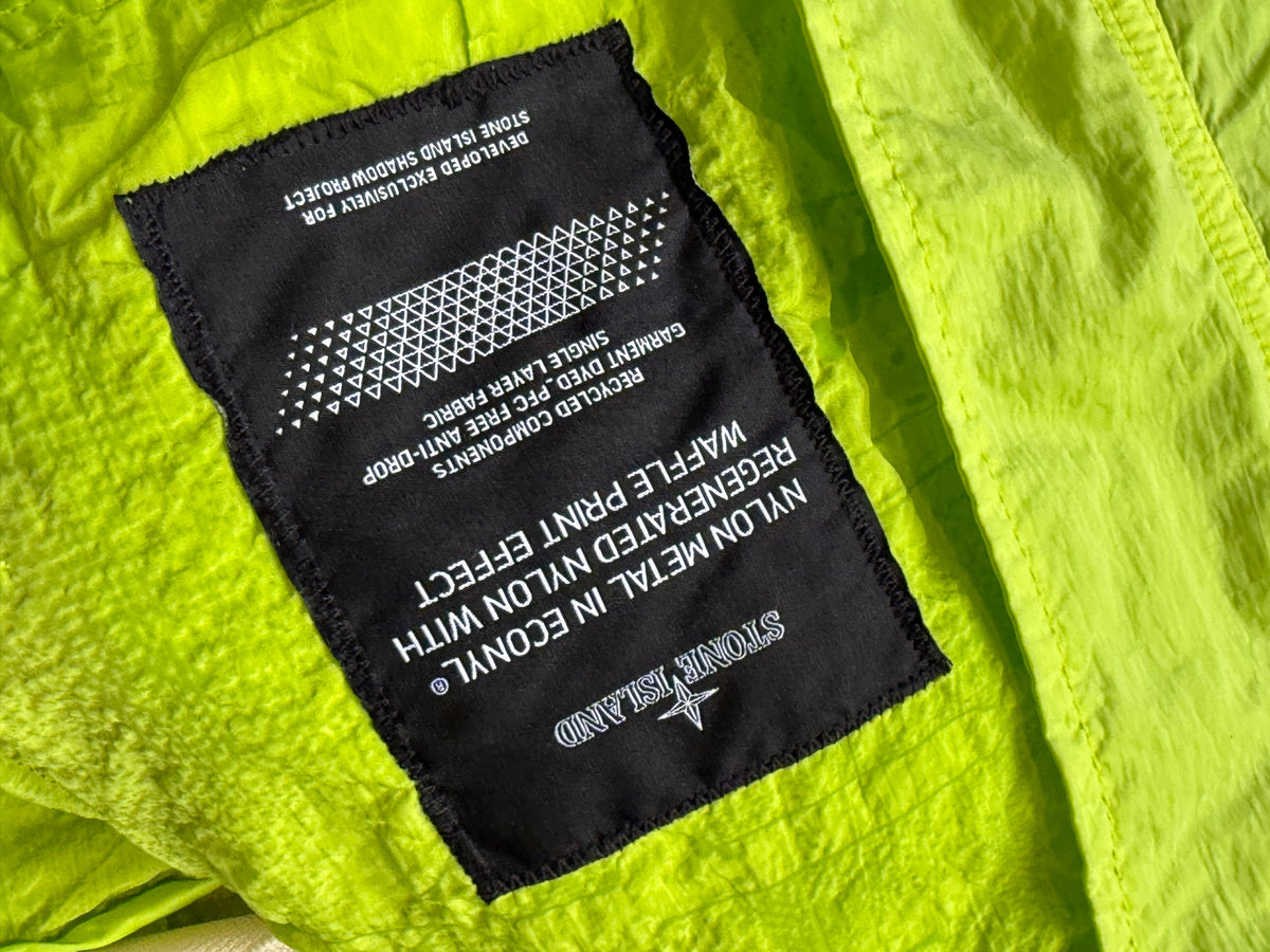 SS/2023 Stone Island Shadow Project Nylon Metal in ECONYL® Regenerated Nylon With Waffle Print Effect Hooded Jacket M BNWT 25" P2P | Medium, Multicoloured