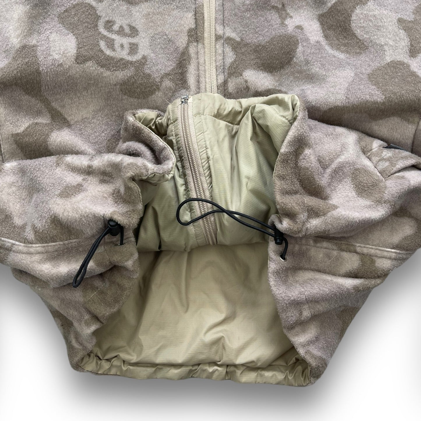90's Stussy Reversible Camo Fleece Jacket (M) | Default Title, Camo