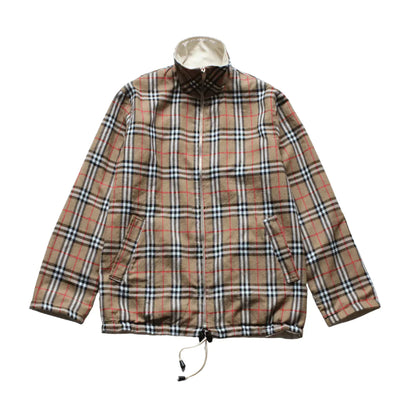 BURBERRY NOVA CHECK PATTERN REVERSIBLE JACKET  (S)