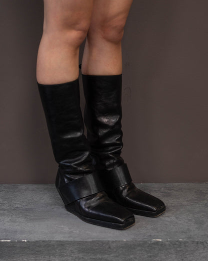 RICK OWENS BOOTS (EU 37, FITS LIKE 38) | DEFAULT TITLE, Black