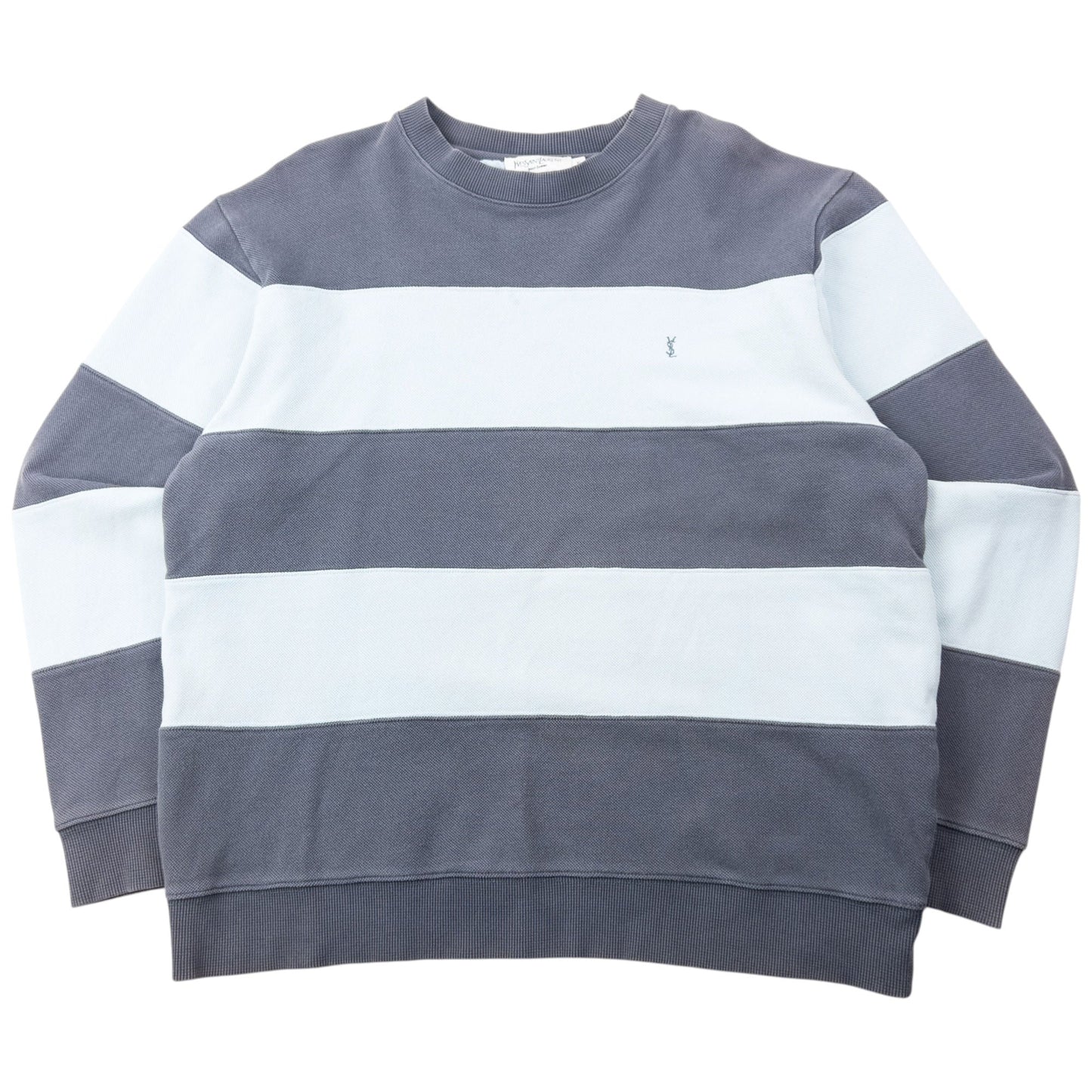 Vintage 2000s YSL Yves Saint Laurent Striped Sweatshirt Size XL | XL, Multicoloured