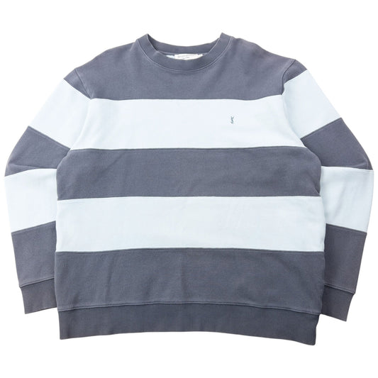 Vintage 2000s YSL Yves Saint Laurent Striped Sweatshirt Size XL | XL, Multicoloured