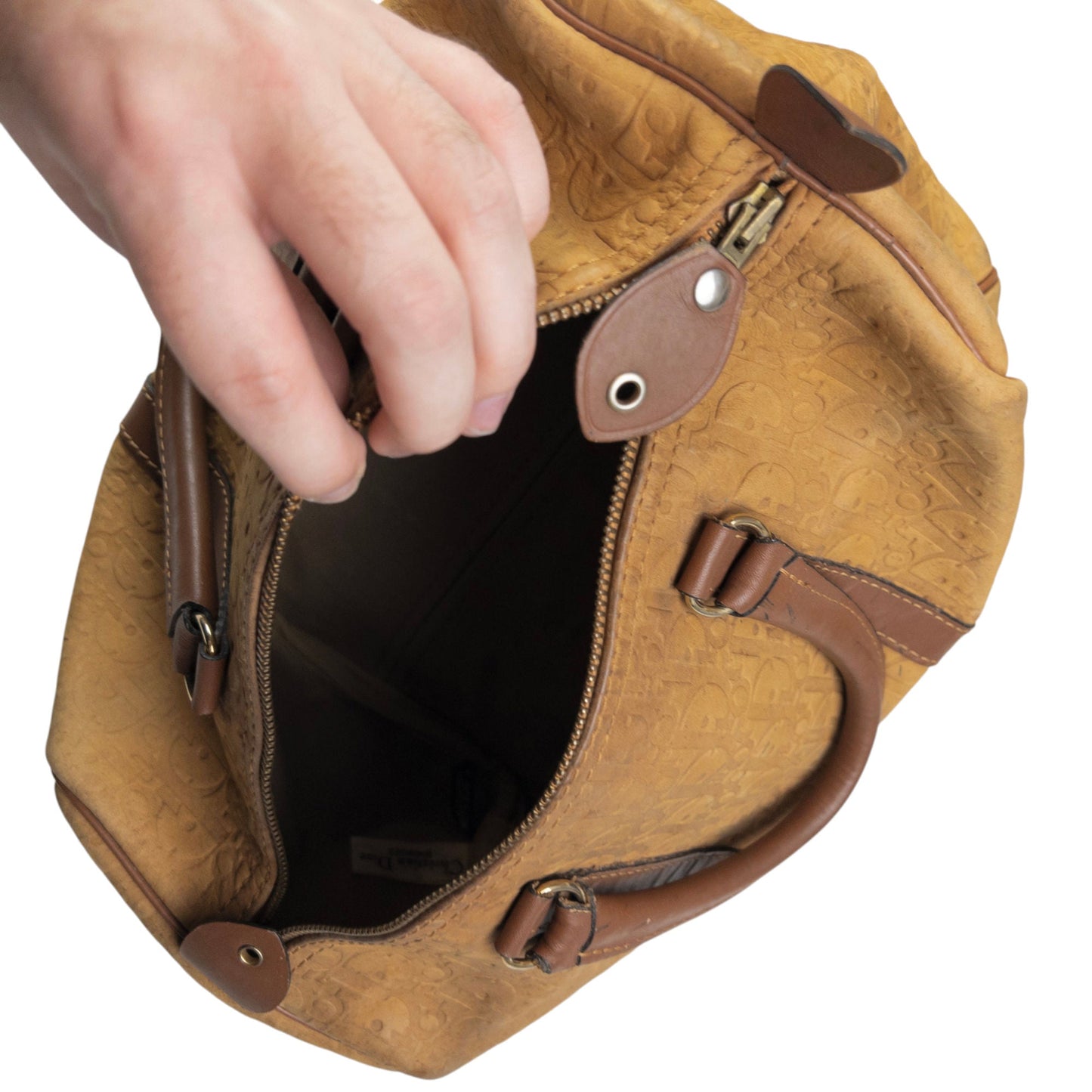 Vintage Dior Monogram Luggage Bag