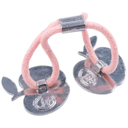 Vintage 2000s Dior By John Galliano Apple Charm Hair Tie | O/S, Pink and Yellow