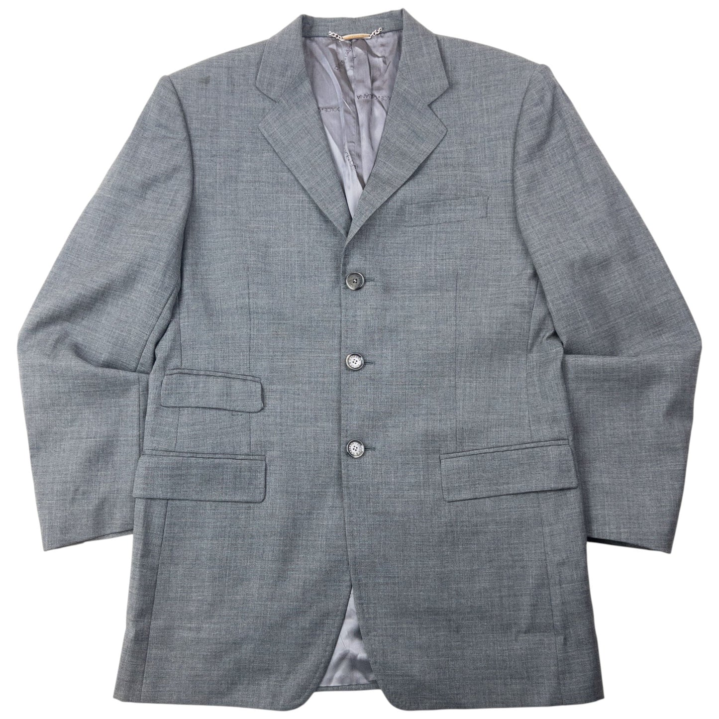Vintage 2000s Dolce & Gabbana Wool Suit Set Size L | Large, Grey