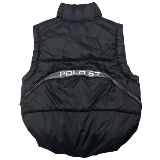 Vintage Polo Sport Ralph Lauren Zip Up Puffer Gilet Size M