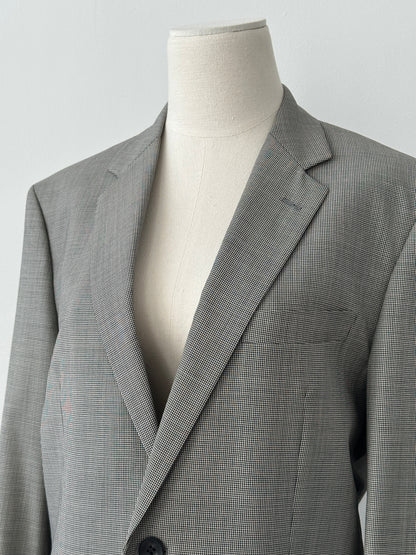 Loro Piana x Theory 2000s Pure Wool Micro Houndstooth Blazer - M