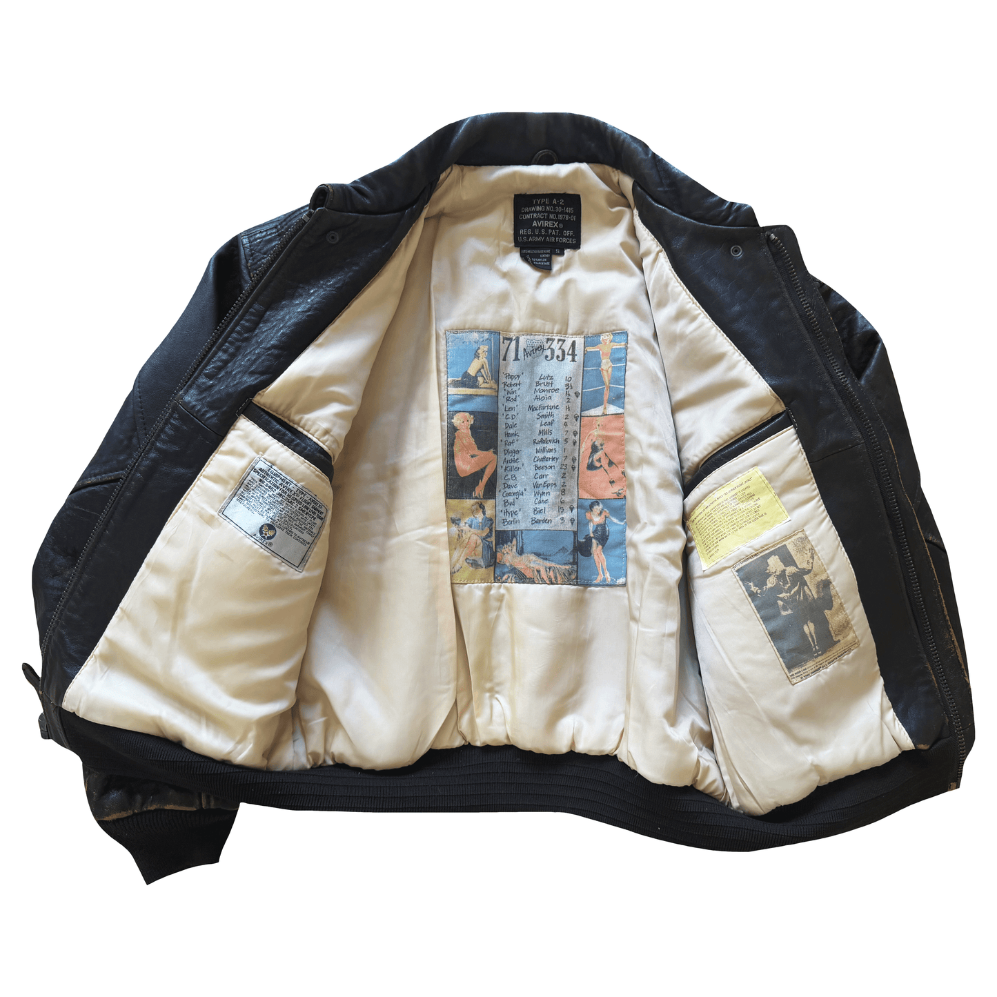 Avirex 'The K.O Kid' A2 Leather Flight Jacket - S / M | S / M, Red
