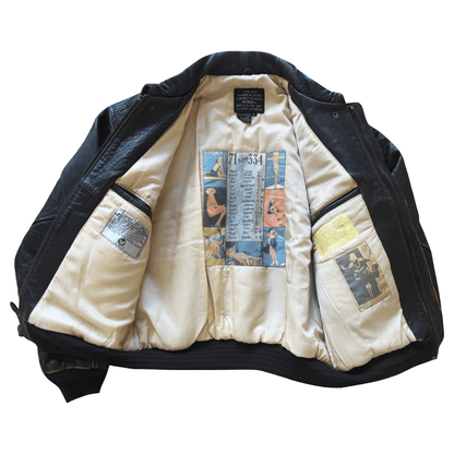 Avirex 'The K.O Kid' A2 Leather Flight Jacket - S / M | S / M, Red