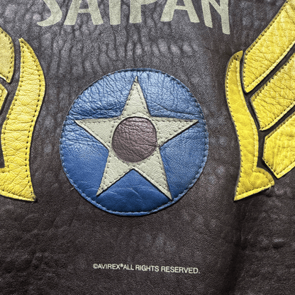 Avirex 'Saipan' 1988 A2 Leather Flight Jacket - S / M | S / M, Red