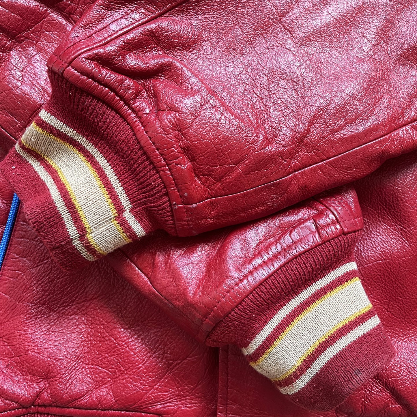 Avirex New York Lions Leather Varsity Jacket - M