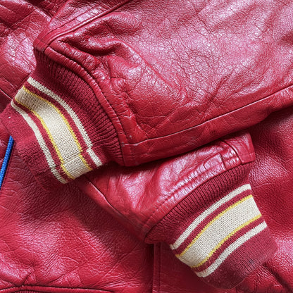 Avirex New York Lions Leather Varsity Jacket - M