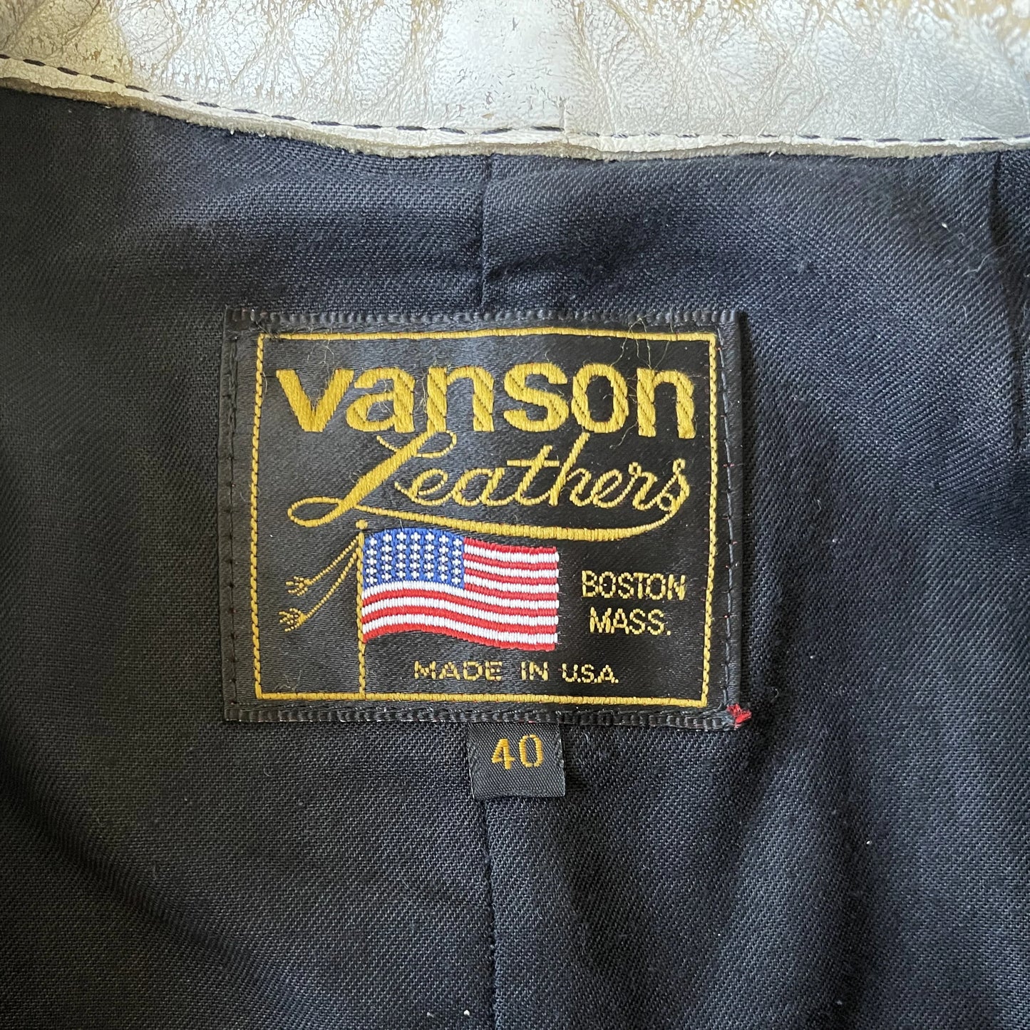 Vanson Leathers One Star Motorcycle Racer Jacket - S