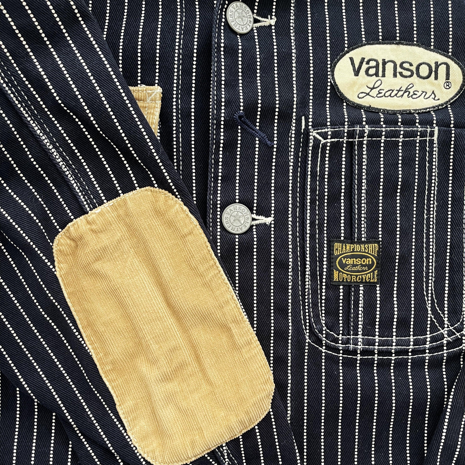 Vanson Leathers Pinstripe Worker Jacket - Known Source