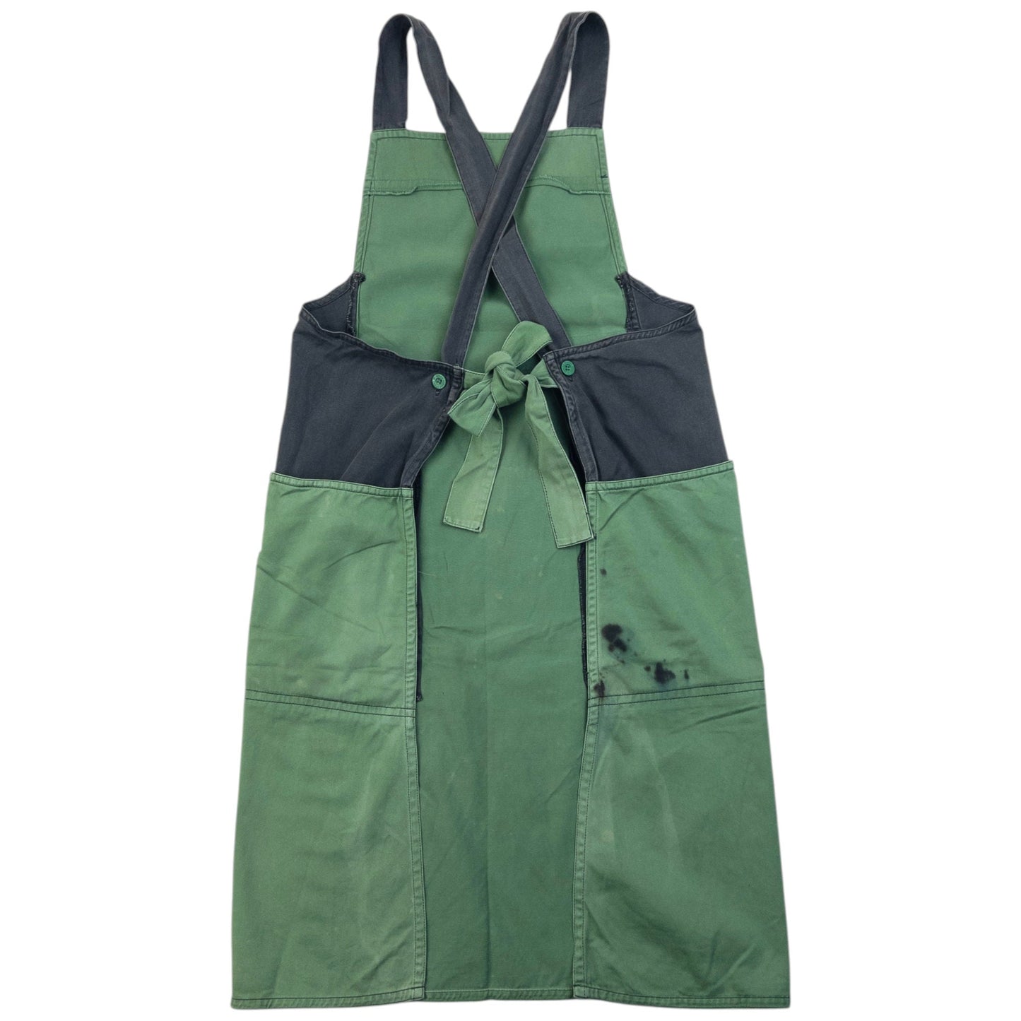 Vintage 90s Issey Miyake Tie Back Apron | O/S, Green