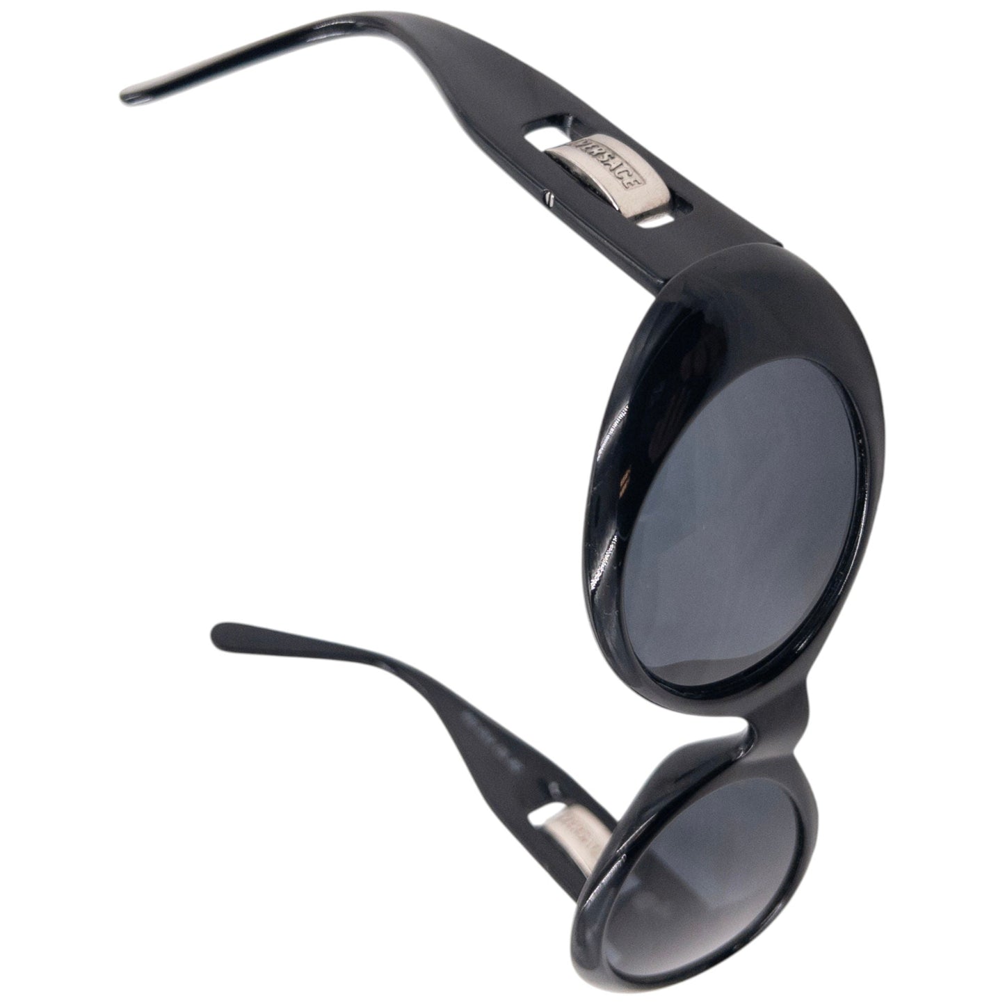 Vintage 90s Gianni Versace Embossed Sunglasses | O/S, Black