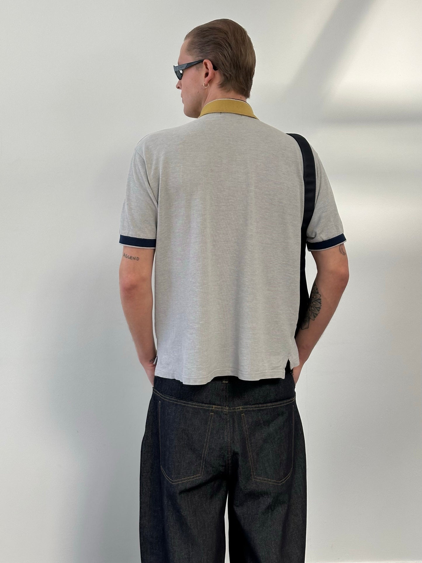 Yves Saint Laurent Pour Homme 1990s Short Sleeve Boxy Polo - M