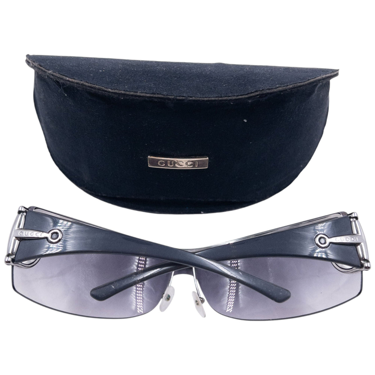 Vintage 2000s Gucci Horse Bit Sunglasses | O/S, Grey