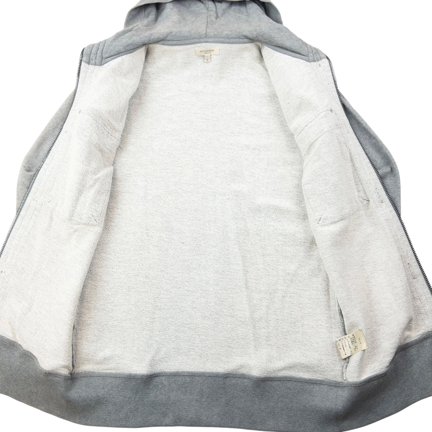Vintage Burberry Zip Up Hoodie Size M | Medium, Grey