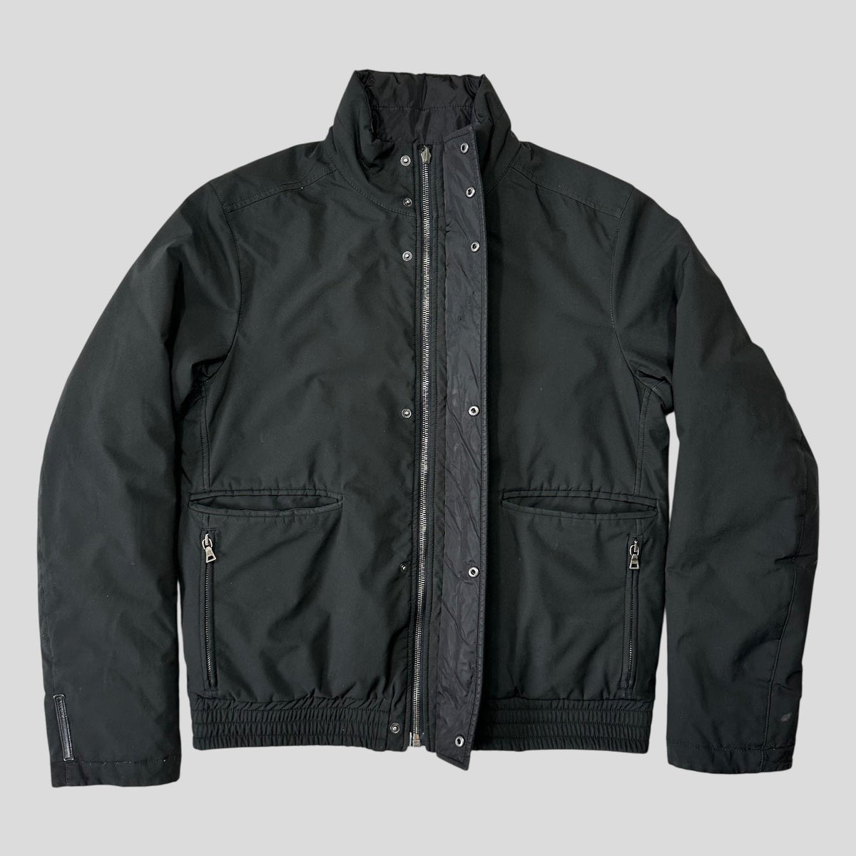 Prada Sport 2008 Goretex Reversible Black Logo Nylon Down Puffer Jacket - IT50 (M)