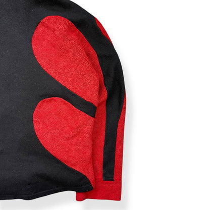 1990's Cyberdog Panelled Fleece Hoodie (L) | Default Title, Black