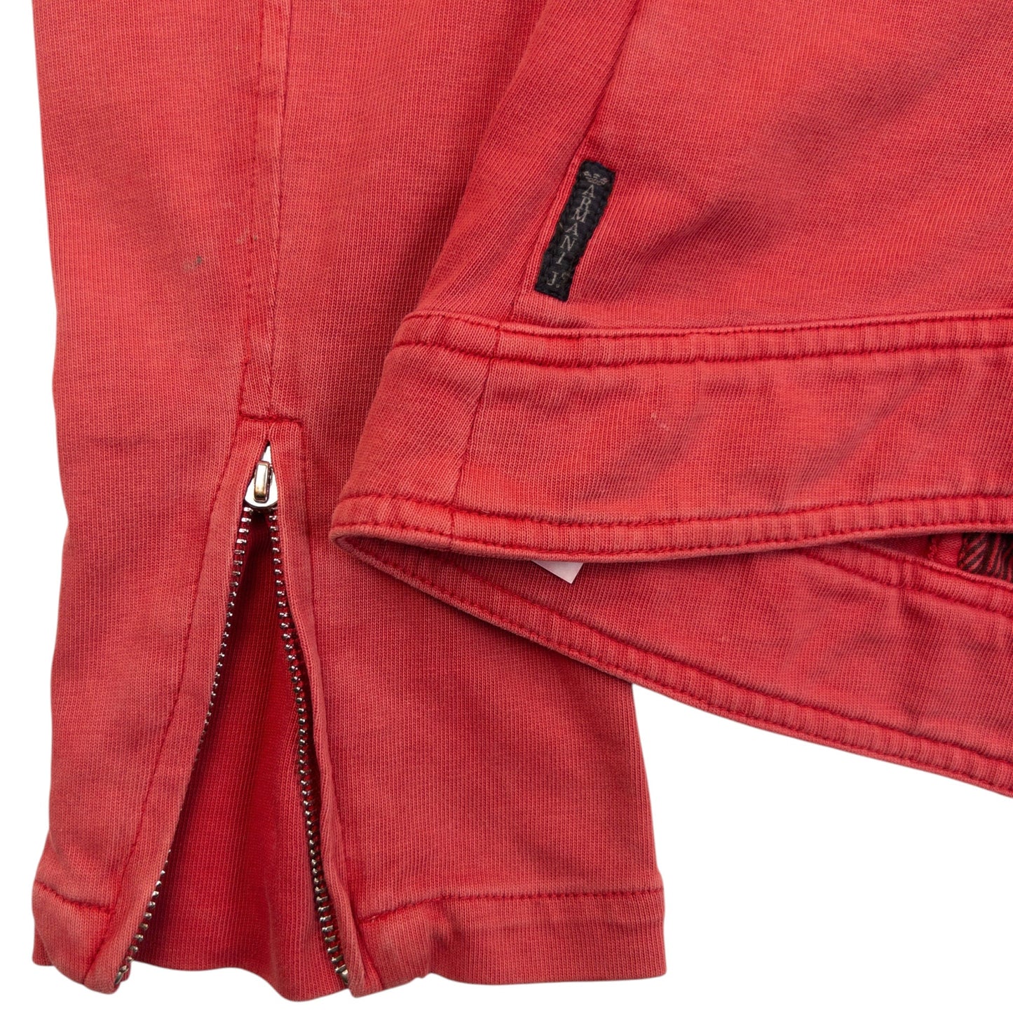 Vintage 2000s Armani Jeans Asymmetric Zip Up Jacket Womens Size M | Medium, Red