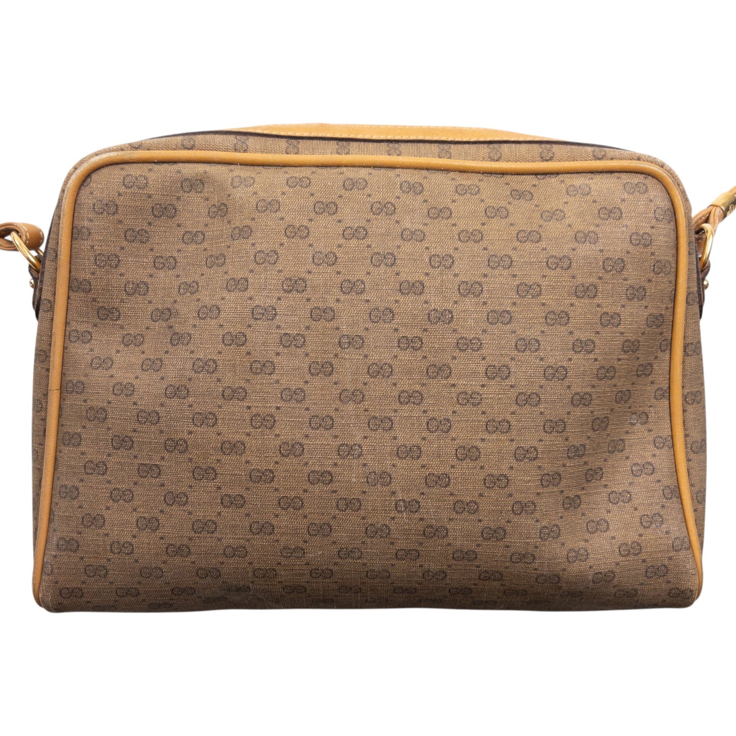 Vintage 80s Gucci Monogram Leather Crossbody Bag