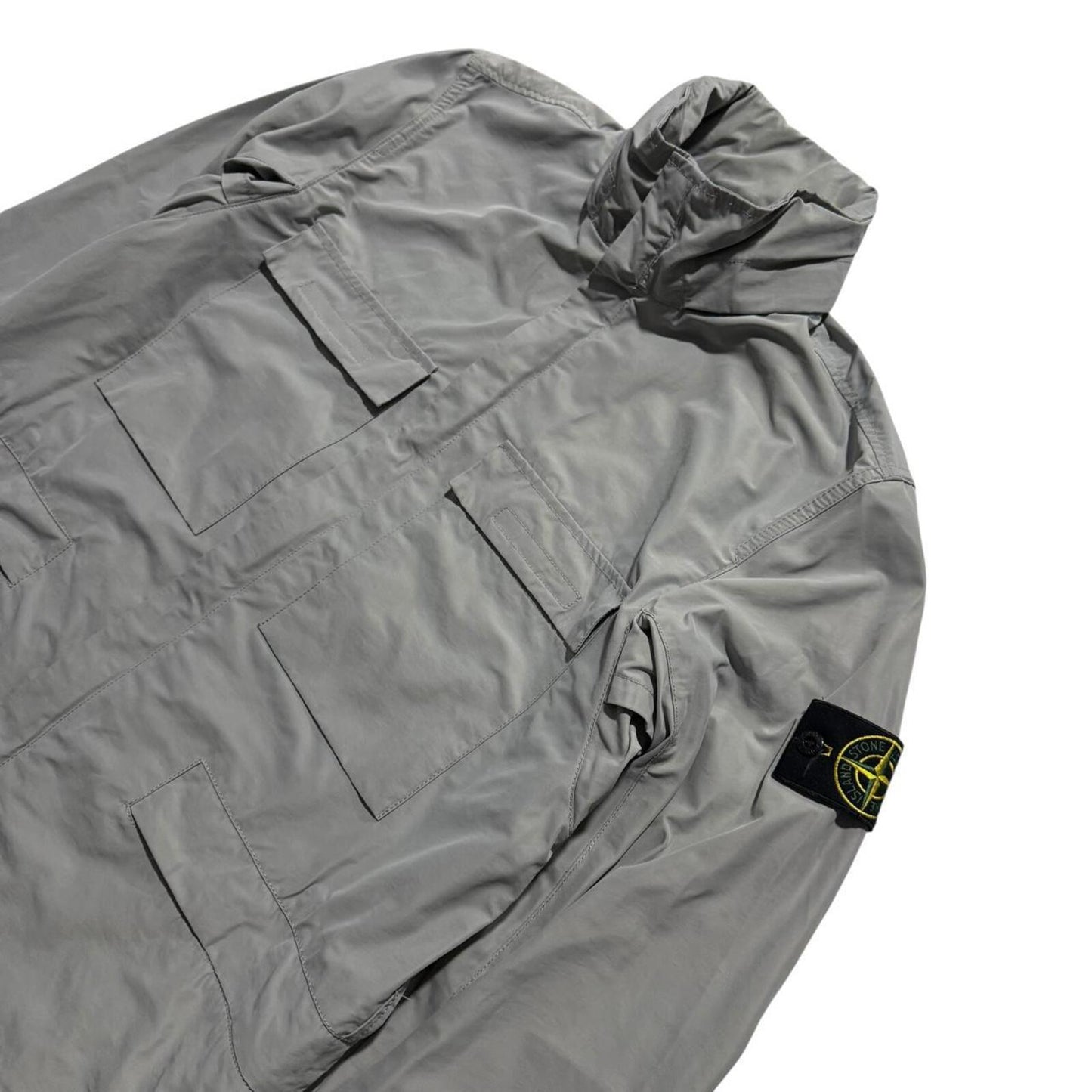 Stone Island 2020 Micro Reps Jacket | Medium, Light Grey