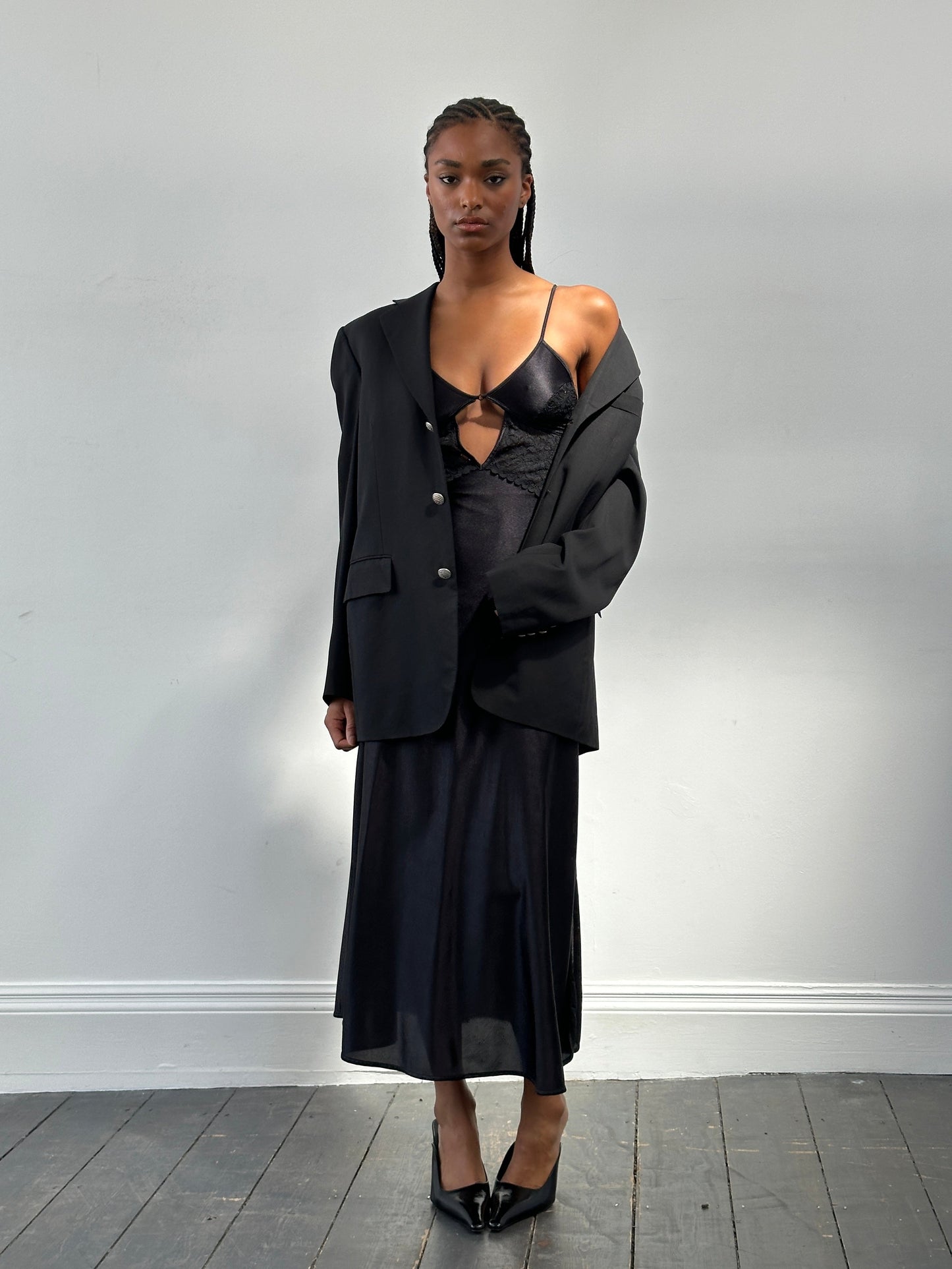 Yves Saint Laurent Pour Homme 1990s Pure Wool Bespoke Button Blazer - 36R/M