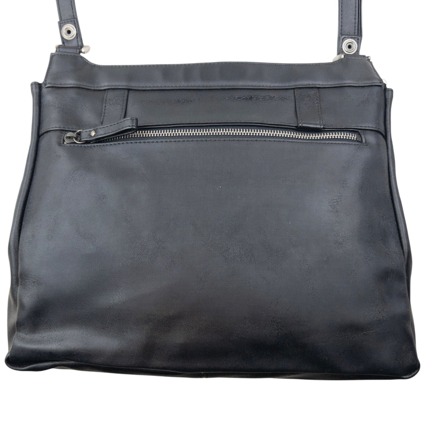 Vintage 90s Jean Paul Gaultier Leather Crossbody Bag | O/S, Black