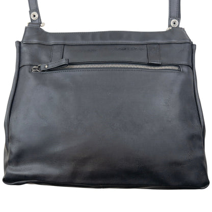 Vintage 90s Jean Paul Gaultier Leather Crossbody Bag | O/S, Black