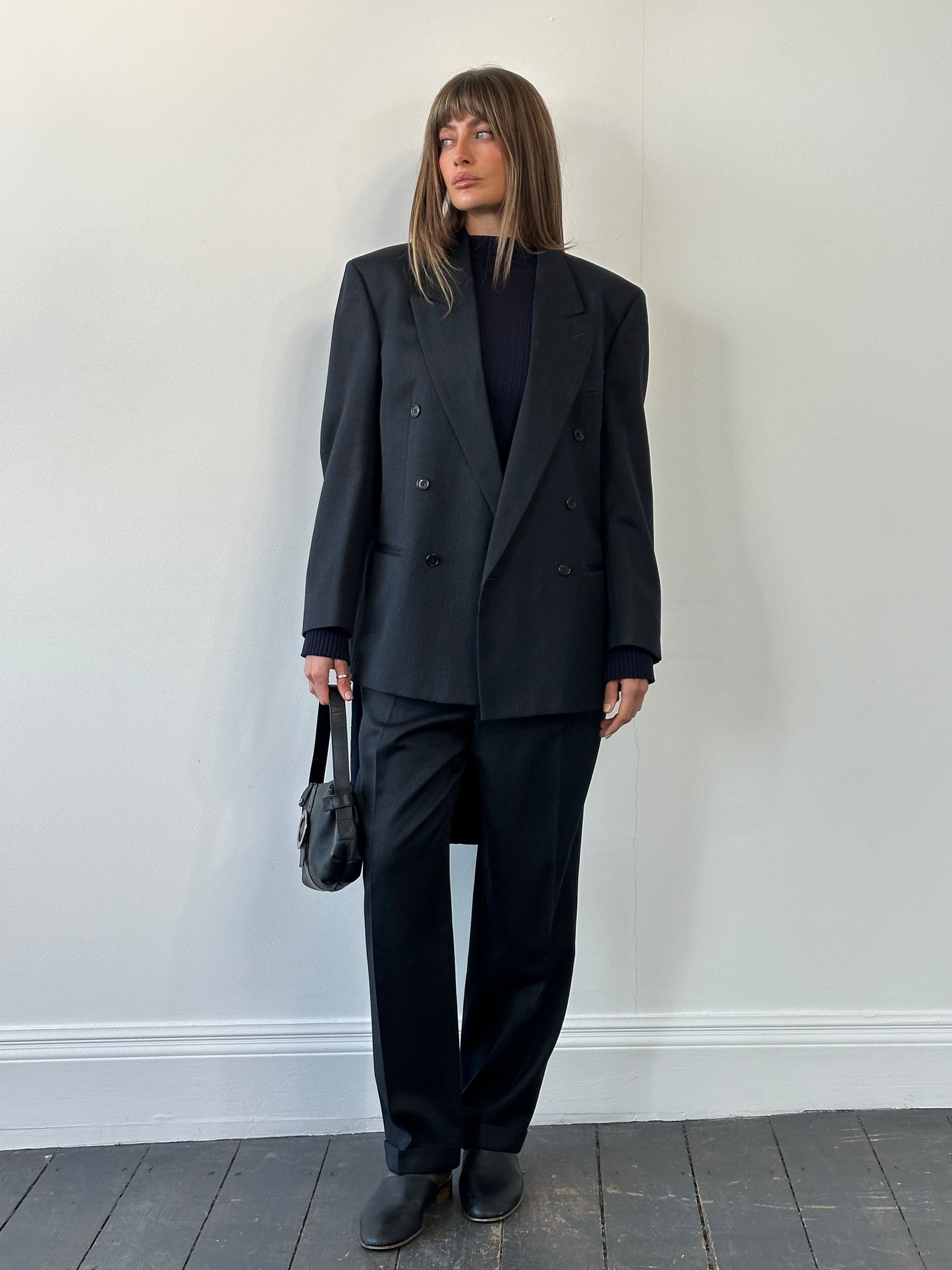 Pierre Cardin 1990s Pure Wool Double Breasted Suit - 42S/W32