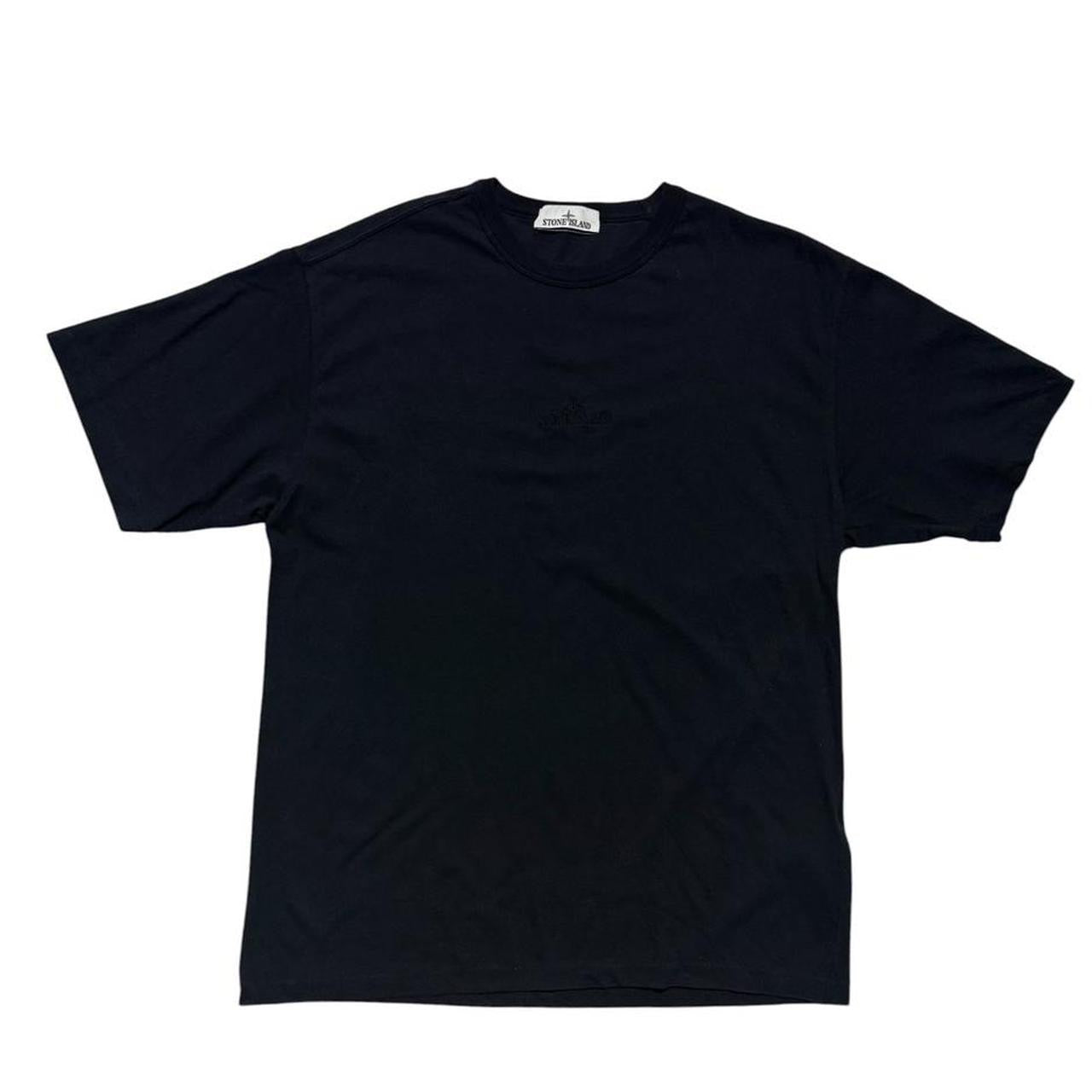 Stone Island Navy Front Logo T-Shirt | Large, Navy