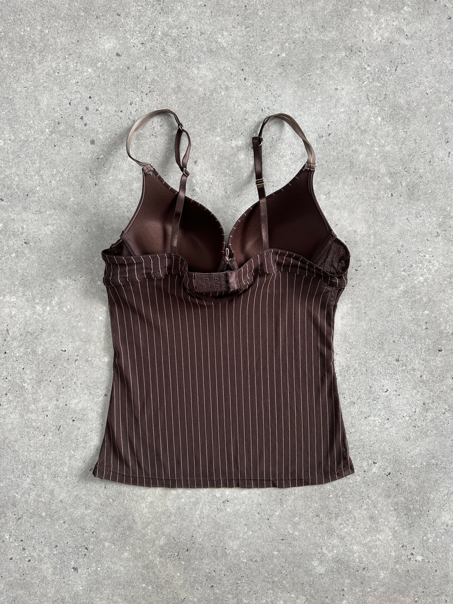 Vintage 2000s Sheer Stripe Top - M