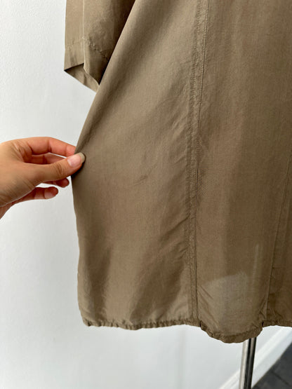 Vintage 1990s Pure Silk Short Sleeve Shirt - XL