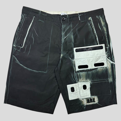 CP Company Metropolis Tracery Cargo Shorts - IT50 (34-36) | Default Title, Black