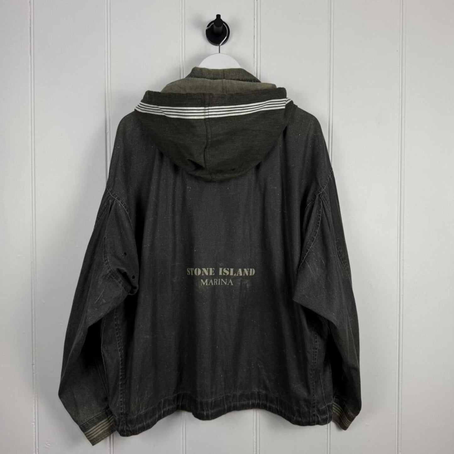 1980's Stone Island Marina Sailcloth Jacket Khaki (M) | Medium, Multicoloured