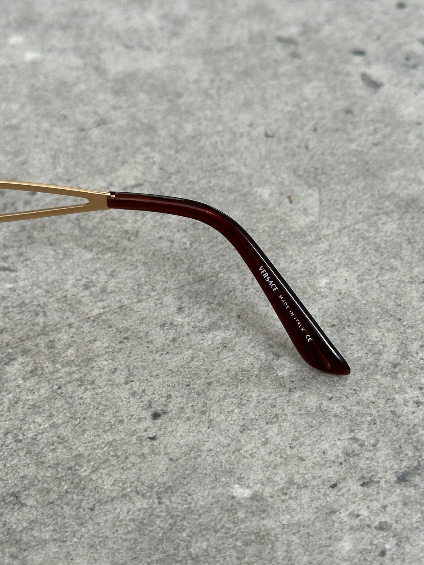 Versace 1990s Rimless Medusa Logo Sunglasses
