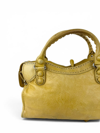 2010 Balenciaga Giant City Punching Hole 2Way Handbag | O/S, Silver