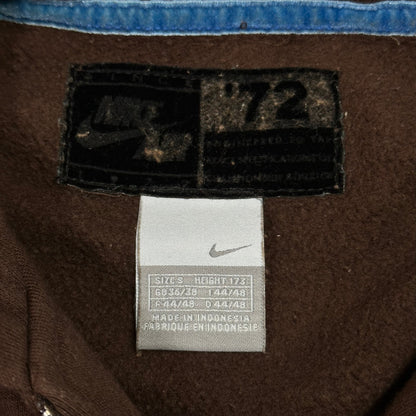 Nike Air AW04 Heavyweight Cotton Striped Hoodie - M | Brown