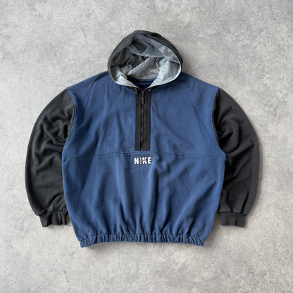 Nike RARE 1990s heavyweight embroidered spellout hoodie (XL)