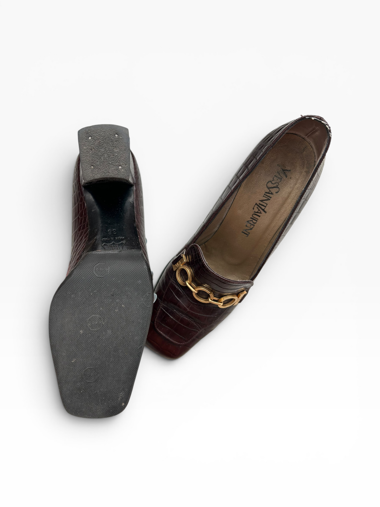 Yves Saint Laurent Heels | O/S, Gold