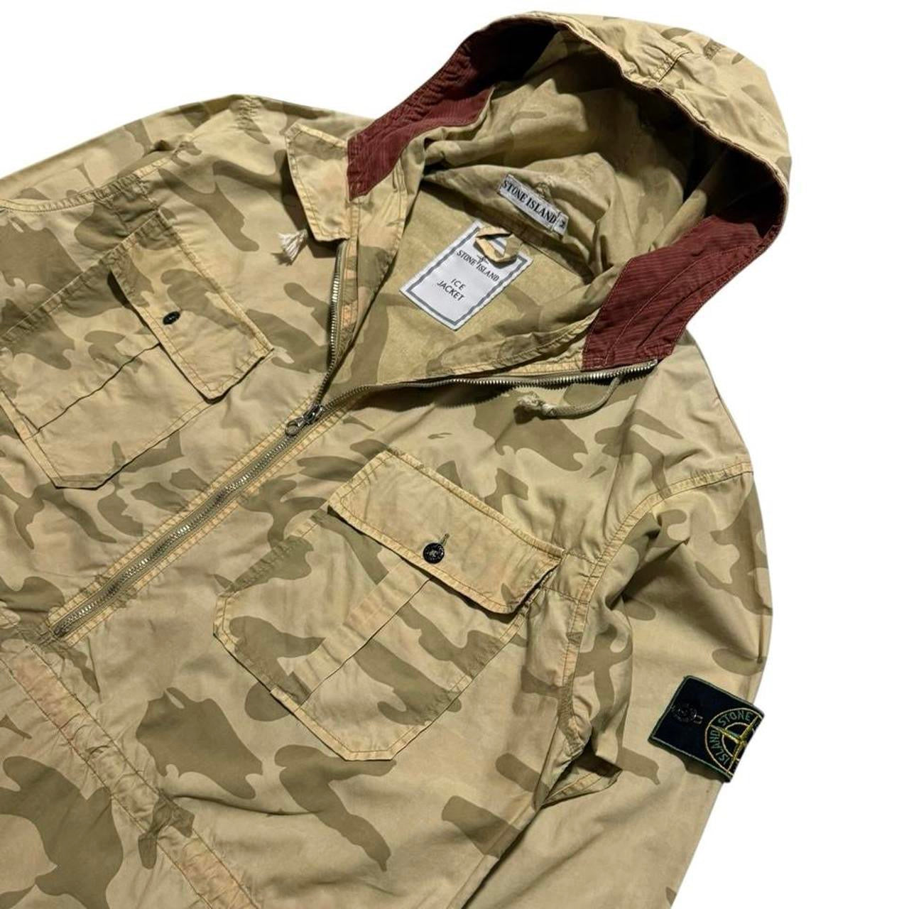 Stone Island S/S 1990 Ice Camo Smock Jacket | Medium, Camo