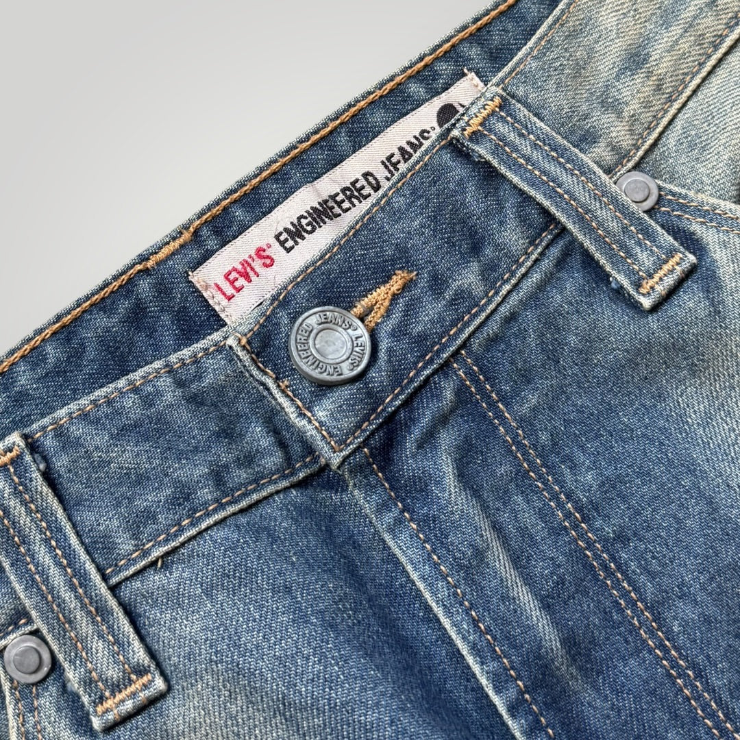 90s Levi's Engineered Jeans Twisted Denim Bootcut Jeans 30x32" | O/S, Red