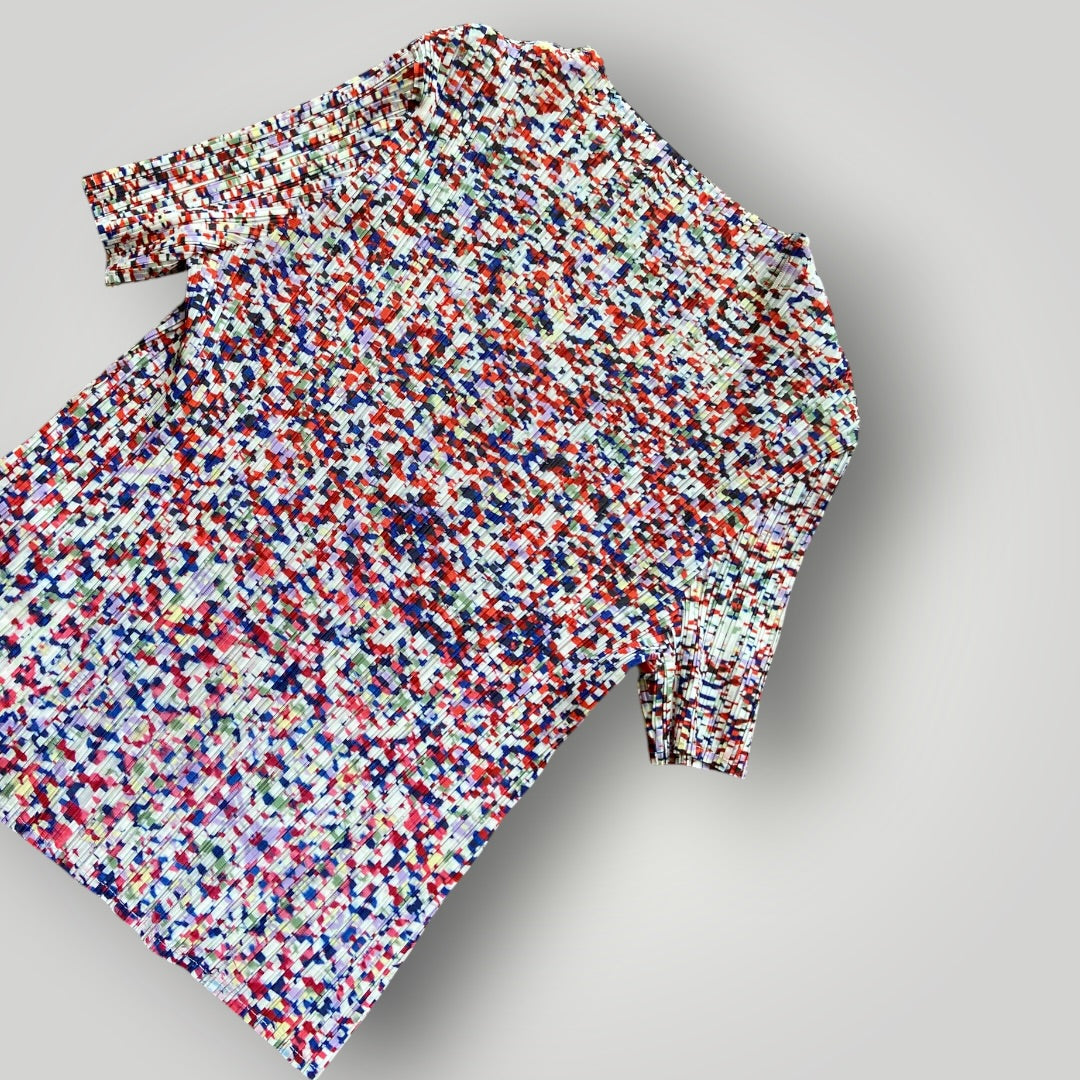Issey Miyake Pleats Please Short Sleeve Top M | Default Title, Multi-colour